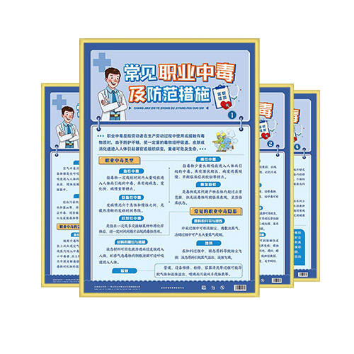 常见职业中毒及防范措施宣教挂图 ZAG0150 