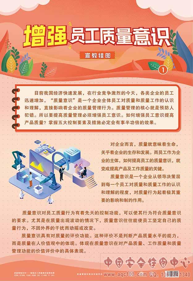 增强员工质量意识宣教挂图-ZLG0009 