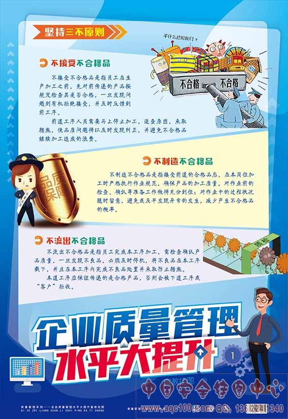 企业质量管理水平大提升宣教挂图-ZLG0008 