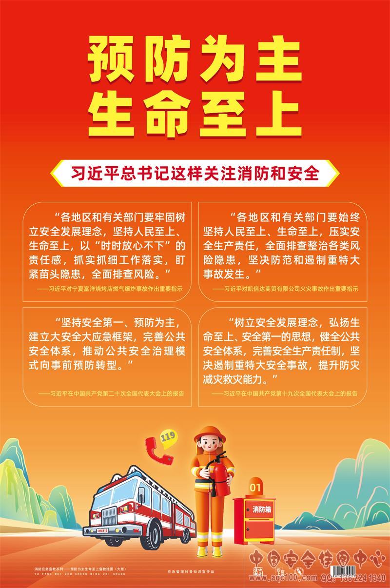 2023消防月主题宣教挂图（大版）-ZAG1119 