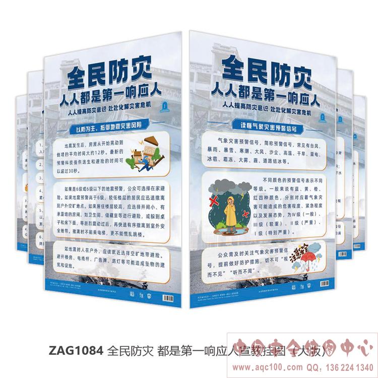 全民防灾 都是第一响应人宣教挂图（大版） ZAG1084  