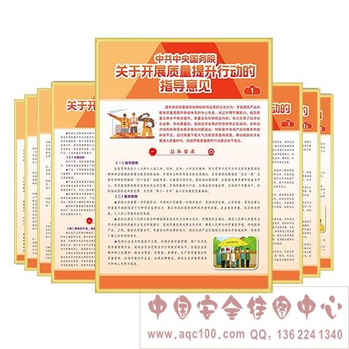 开展质量提升行动的指导意见挂图-ZLK0005P PP纸定制 