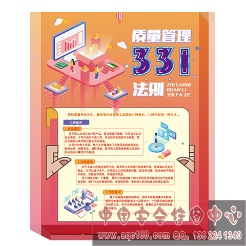质量管理331法则宣传单 ZLX0003 