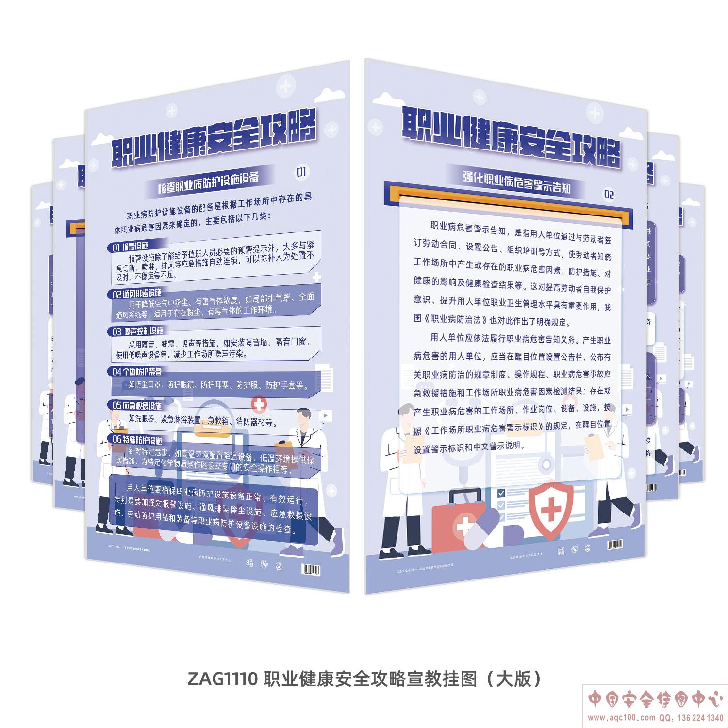 职业健康安全攻略宣教挂图（大版）-ZAG1110 