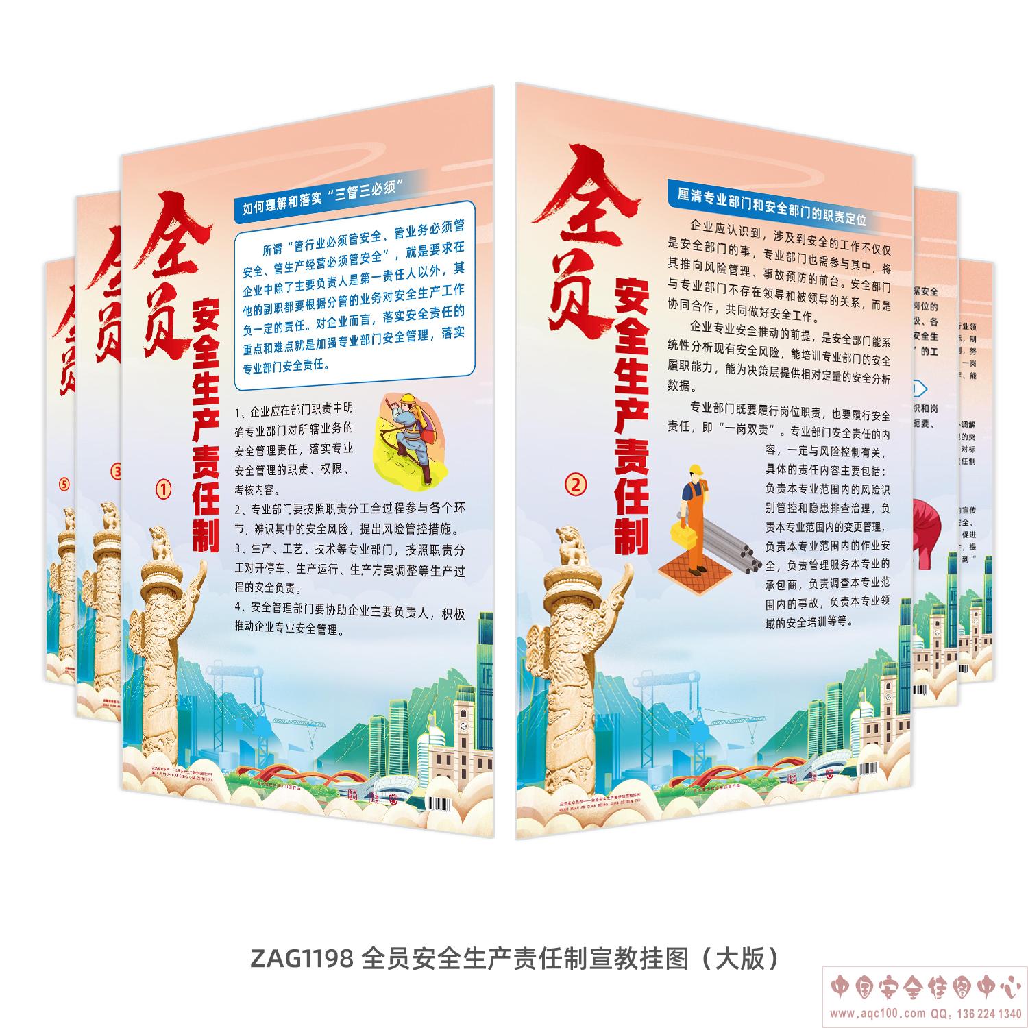 全员安全生产责任制宣教挂图（大版）ZAG1198
