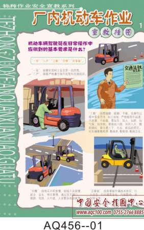 厂内机动车作业宣教挂图-AQ456