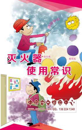 灭火器使用常识宣传折页-ZY025