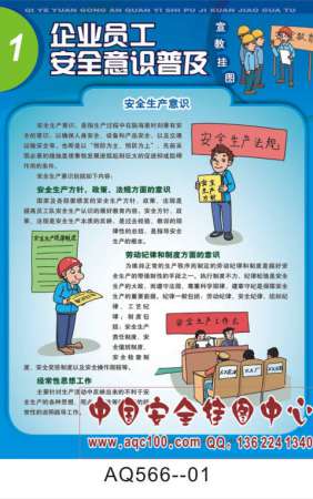 企业员工安全意识普及宣传挂图-AQ566