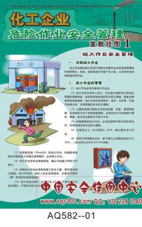 化工企业危险作业安全管理宣传挂图-AQ582