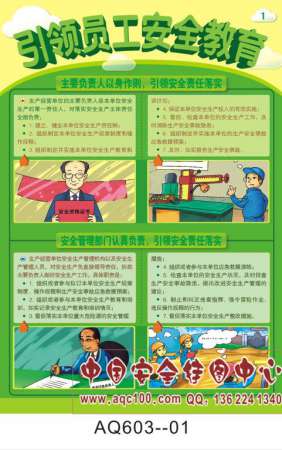 引领员工安全教育宣传挂图-AQ603