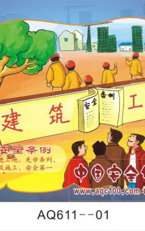 安全警示画中话-建筑篇宣传挂图-AQ611