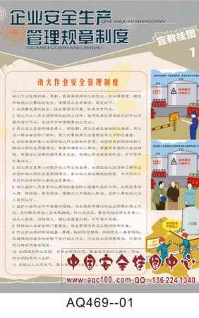 企业安全生产管理规章制度宣传挂图-AQ469