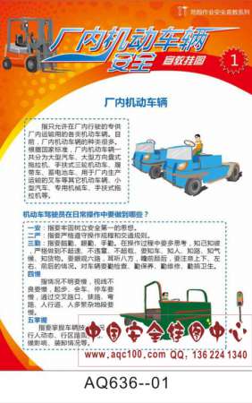厂内机动车辆安全宣传挂图-AQ636