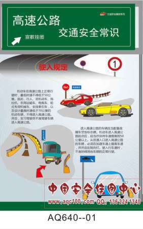 高速公路交通安全常识宣传挂图-AQ640