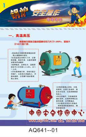 锅炉安全操作宣传挂图-AQ641