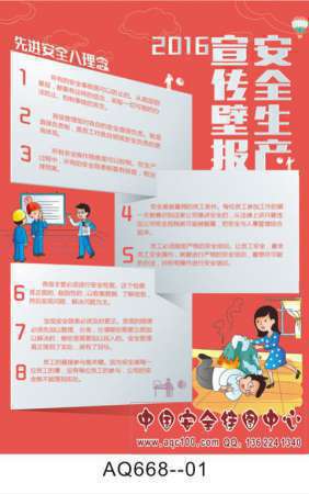 2017年安全生产月宣传壁报挂图-AQ668