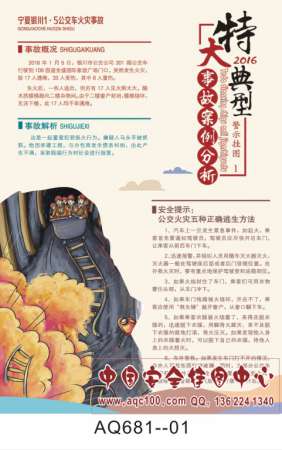 特大典型生产事故案例分析警示宣传挂图-AQ681 