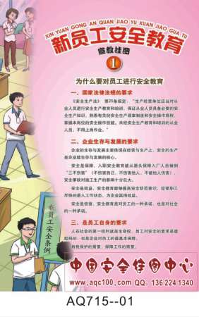 新员工安全教育宣传挂图-AQ715