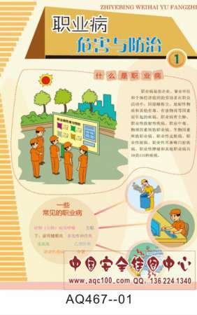 职业病危害与防治宣传挂图-AQ467
