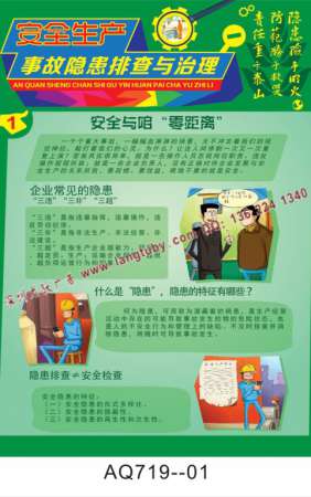 安全生产事故隐患排查与治理宣传挂图-AQ719
