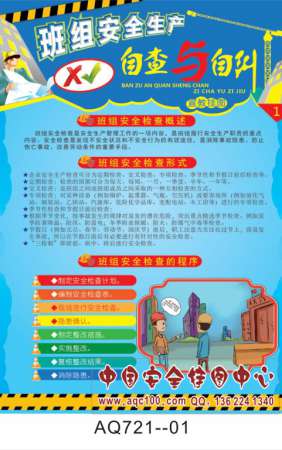 班组安全生产自查与自纠宣传挂图-AQ721