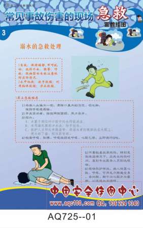 常见事故伤害的现场急救宣传挂图-AQ725