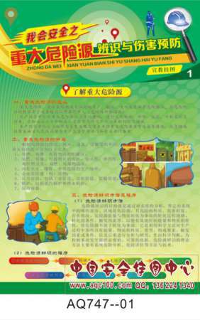 重大危险源辨识与伤害预防宣传挂图-AQ747