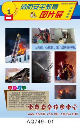 消防安全教育图片展宣传挂图-AQ749
