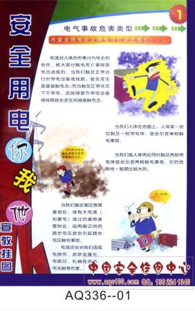 安全用电你我他宣传挂图-AQ336