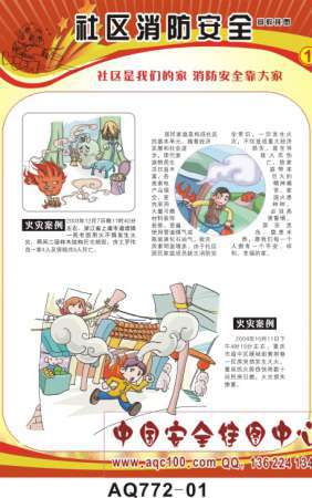 社区消防安全宣传挂图-AQ772