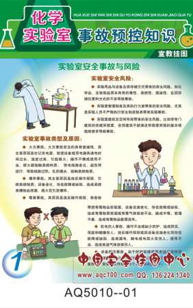化学实验室事故预控知识宣传挂图-AQ5010