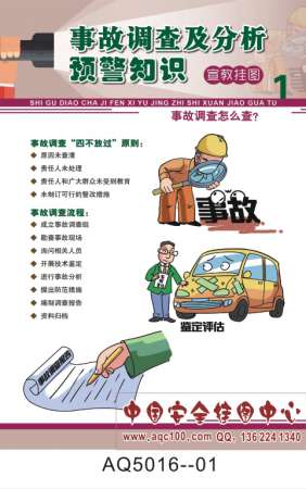 事故调查及分析预警知识宣传挂图-AQ5016
