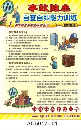 事故隐患自查自纠能力训练宣传挂图-AQ5017