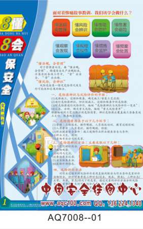 2017年八懂八会保安全宣传挂图-AQ7008