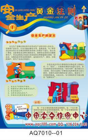安全生产黄金法则宣传挂图-AQ7010