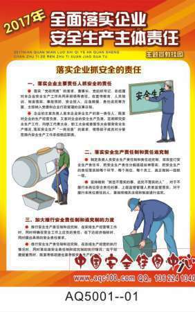 2017年全国安全生产月主题宣传挂图-AQ5001