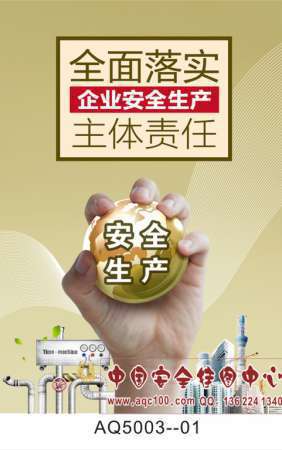 2017年全国安全生产月主题招贴宣传挂图-AQ5003