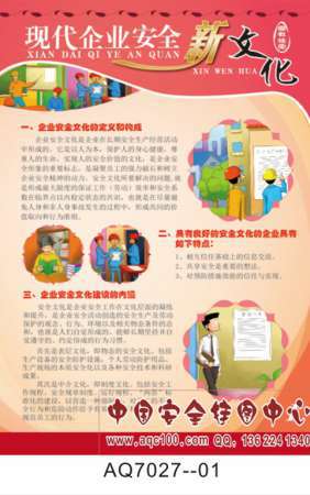 现代企业安全新文化宣传挂图-AQ7027
