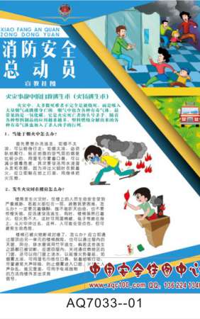 消防安全总动员宣传挂图-AQ7033