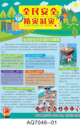 全民安全防灾减灾宣传挂图-AQ7047