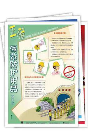 正确佩戴防护用品宣教挂图