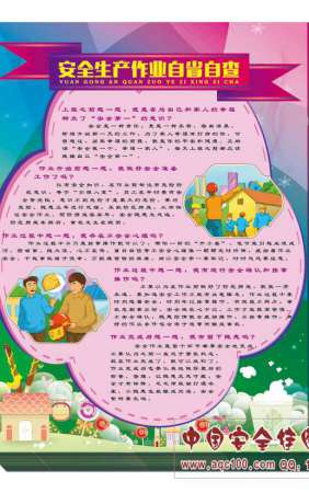 安全生产作业自省自查宣传单-DZ7007