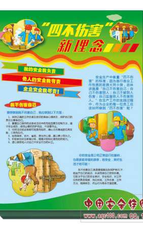 四不伤害新理念宣传单-DZ7009