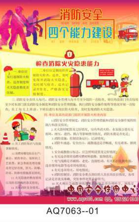消防安全四个能力建设宣传挂图-AQ7063